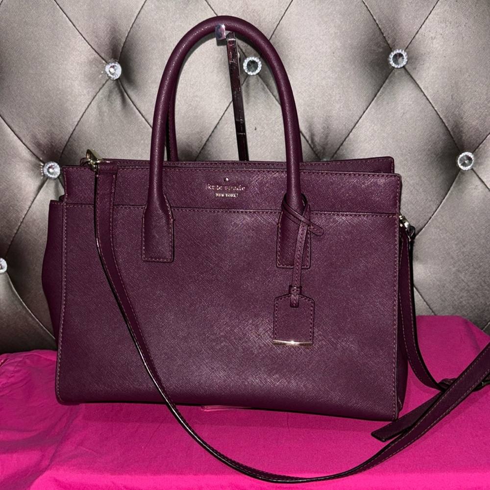 Kate Spade Cameron Large Satchel Burgundy